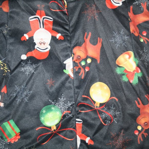 Poly Blend Christmas Dress Santa Angels Size Large - Picture 4 of 4